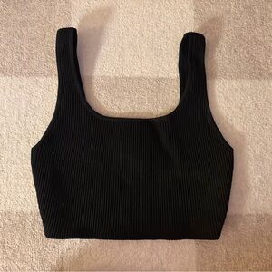 Babaton Sculpt Knit Squareneck Cropped Tank